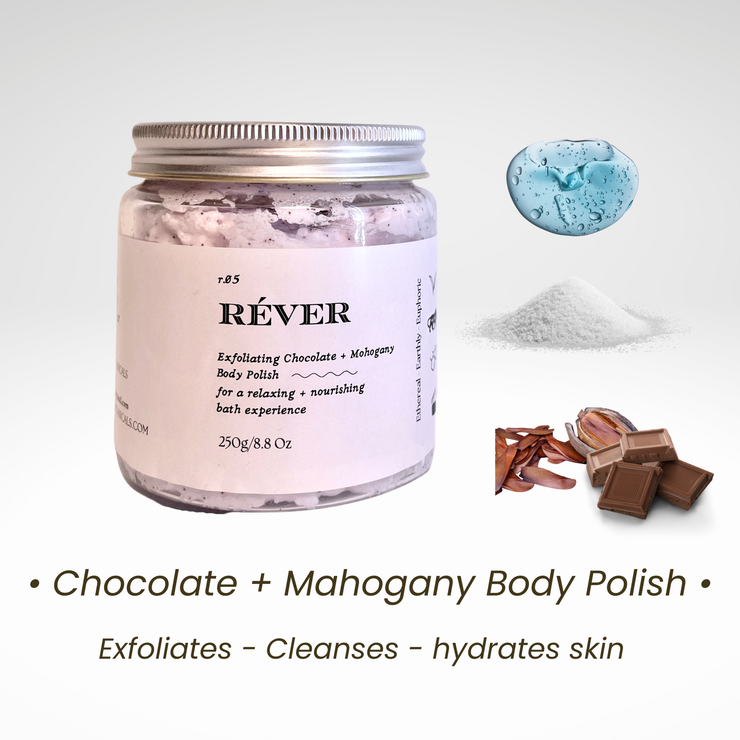 Chocolate+Mahogany Body Polish