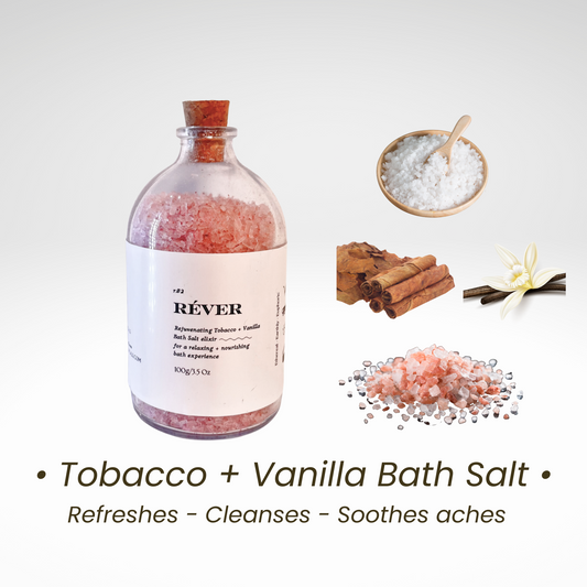 Tobacco +Vanilla Bath Salt